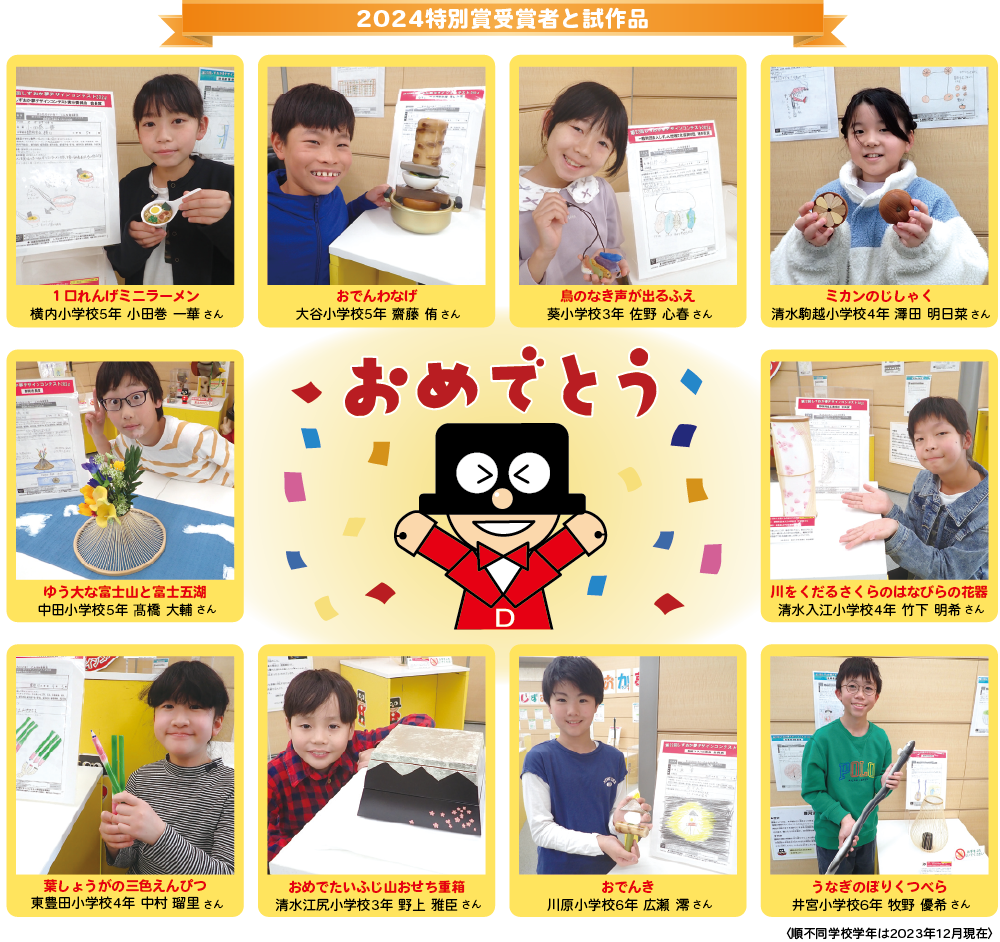 入賞者と試作品